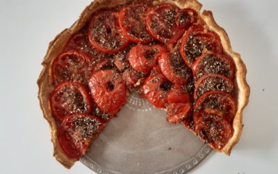 Tarte à la tomate et à la moutarde