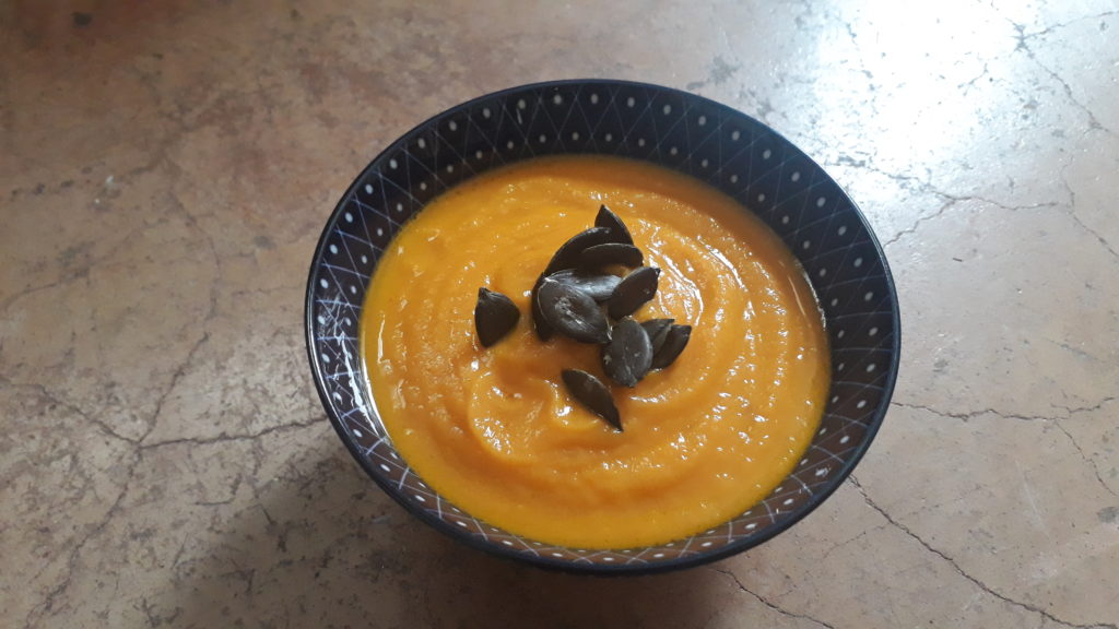 Soupe swami sucrine du berry carotte patate douce automne hiver temesira